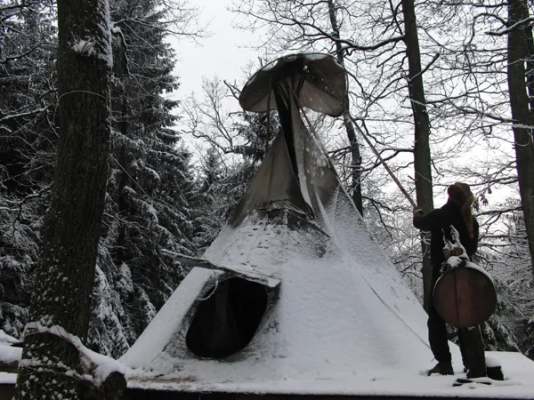 Tipi im Winter 2015
